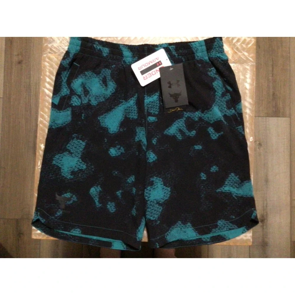 NEW Under Armour Boys YOUTH Project Rock UA Woven Shorts Size YL 1379006